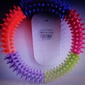 Pet Rock Spiked Round Chew Ring Dog Toy